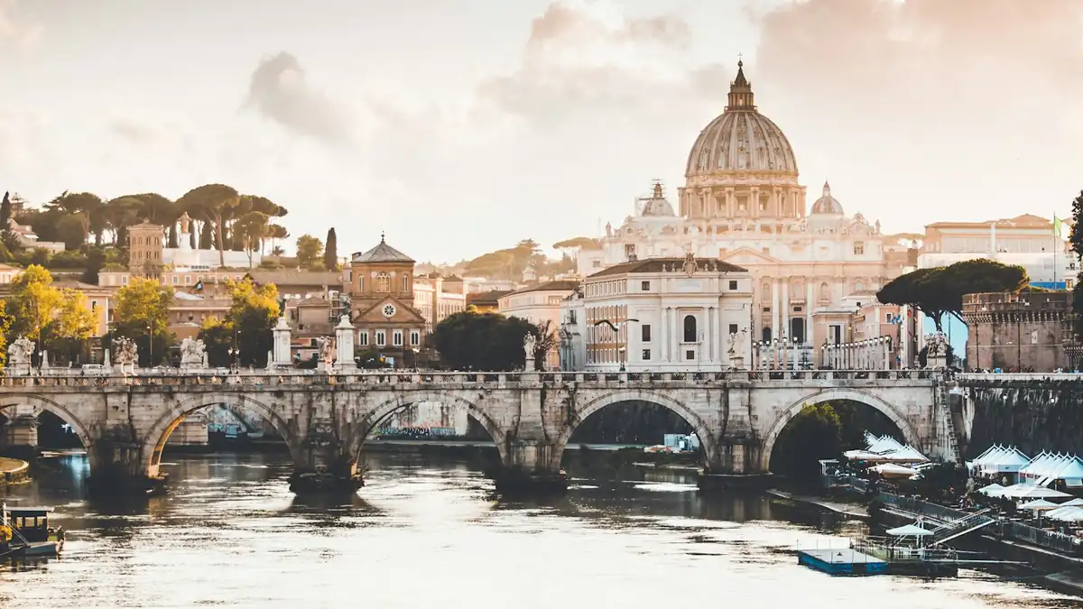 Rome Historic Architecture and Italian Coastal Transit Route